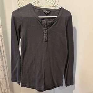 Eddie Bauer Dark Gray Long Sleeve Shirt